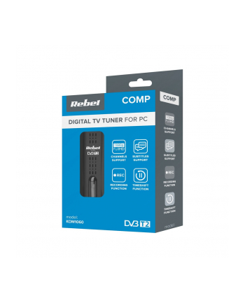 Tuner cyfrowy USB DVB-T2 H265 HEVC REBEL