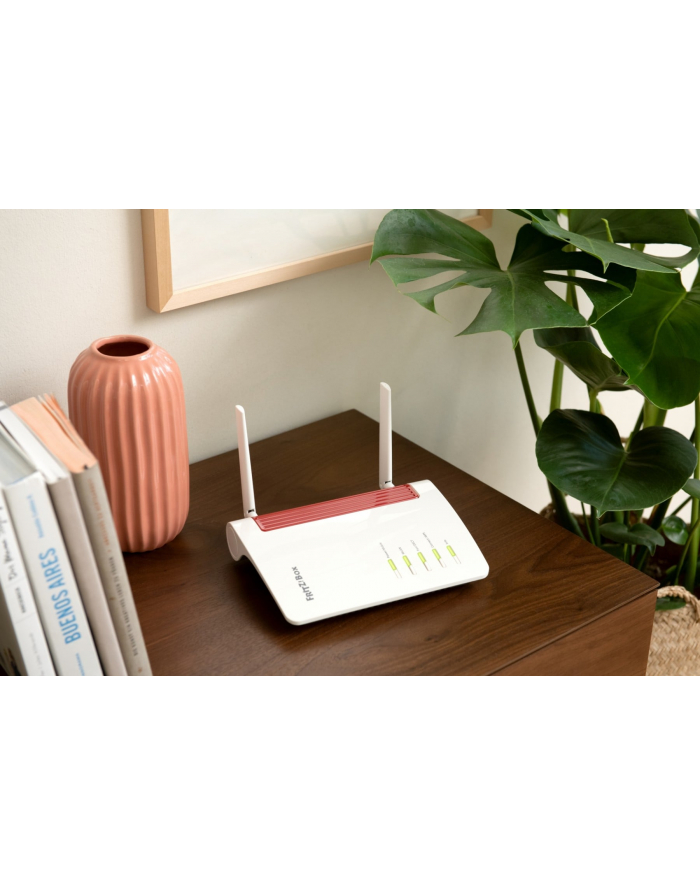 avm FRITZ!Box 6850 5G router bezprzewodowy Gigabit Ethernet Dual-band (24 GHz/5 GHz) Czarny, Czerwony, Biały główny