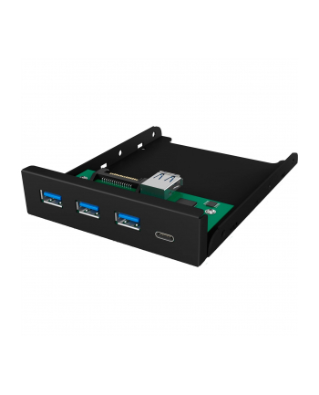 raidsonic ICY-BOX 3,5''; Panel przedni 4-portowy port USB 30, 3x Type-A, 1x Type-C czarny Wymaga (dodatkowego) 20-pinowego złącza USB 3 nr 2