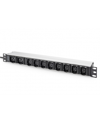 digitus Listwa zasilająca PDU 19''; Rack, 8x gniazdo C13, 2x gniazdo C19, 20m, 1x wtyk C20, 16A, aluminiowa
