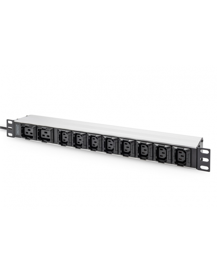 digitus Listwa zasilająca PDU 19''; Rack, 8x gniazdo C13, 2x gniazdo C19, 20m, 1x wtyk C20, 16A, aluminiowa główny