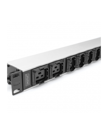 digitus Listwa zasilająca PDU 19''; Rack, 8x gniazdo C13, 2x gniazdo C19, 20m, 1x wtyk C20, 16A, aluminiowa nr 2