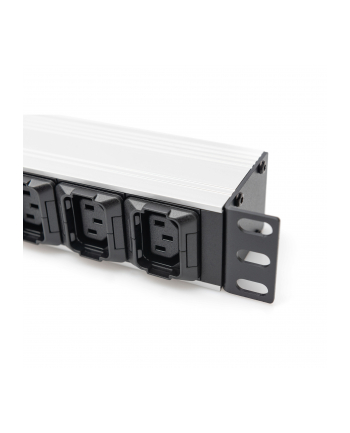 digitus Listwa zasilająca PDU 19''; Rack, 8x gniazdo C13, 2x gniazdo C19, 20m, 1x wtyk C20, 16A, aluminiowa nr 1