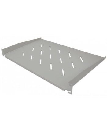 intellinet Półka 1U 350mm Rack 19, 2 pkt mocowania, perforowana, szara
