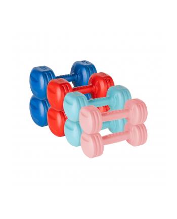 Zestaw hantelek bitumicznych 20kg ( 2x1kg + 2x2kg + 2x3kg + 2x4kg ) , REBEL ACTIVE