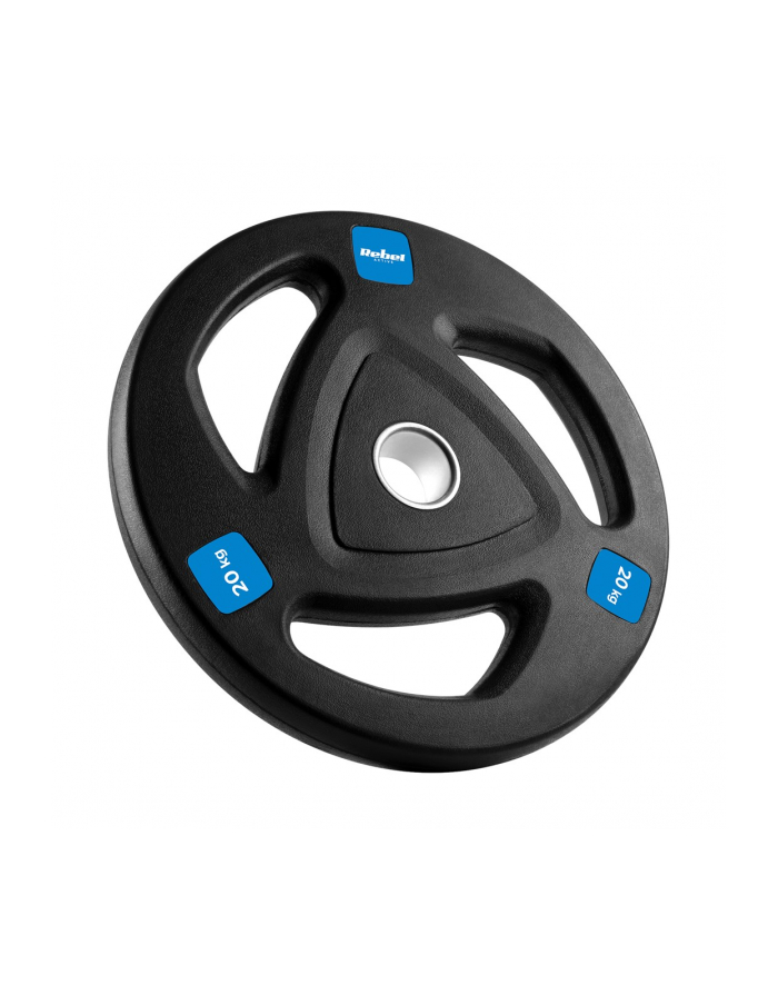 Obciążenie żeliwne gumowane 20kg, otwór olimpijski 51mm,  REBEL ACTIVE główny