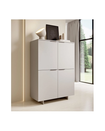 cama meble Komoda 4D ALMA 100x41,5xH145 kaszmir