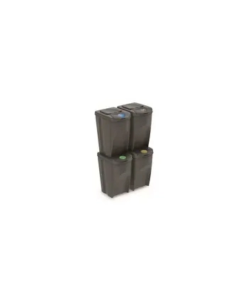prosperplast KED-EN KOSZ NA ŚMIECI SORTIBOX 35L SET 4 - SZARY KAMIENNY