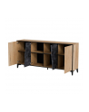 cama meble Komoda 4D OVO 180x38xH83 dąb/beton - nr 2