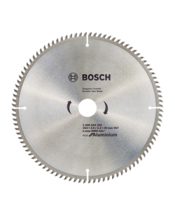 bosch PIŁA DO ALUMINIUM 254x30mm 96-ZĘBÓW ECO