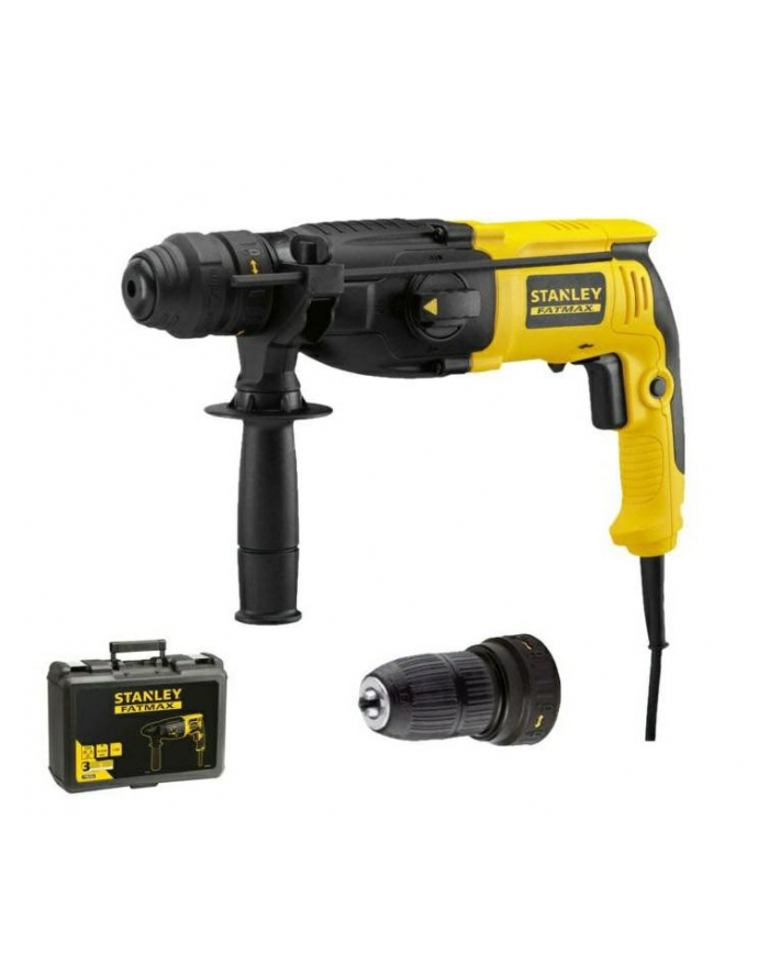 stanley młotowiertarka sds+ 800w, 24 j, 0-4,670 ud/min, kufer główny