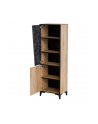 cama meble Regał 2D OVO 50x38xH182,5 dąb/beton - nr 2