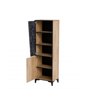 cama meble Regał 2D OVO 50x38xH182,5 dąb/beton