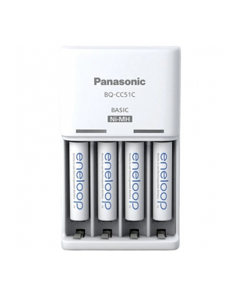 Ładowarka do akumulator'amp;oacute;w Ni-MH Panasonic Eneloop BQ-CC51 + 4 x R03/AAA Eneloop 800mAh BK-4MCD-E