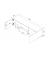 cama meble Szafka RTV 2D2S ALMA 180x41,5xH55 kaszmir - nr 2