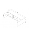 cama meble Szafka RTV 2D1P ALMA 180x41,5xH55 kaszmir - nr 4