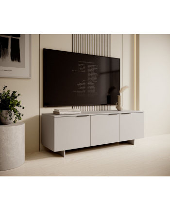 cama meble Szafka RTV 3D ALMA 150x41,5xH55 kaszmir