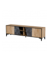 cama meble Szafka RTV 4D OVO 180x38xH53 dąb/beton - nr 1