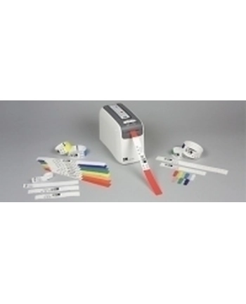 zebra Wristband, Polypropylene, 1x11in (254x2794mm); Direct thermal, Z-Band Direct, Adhesive closure, Cartridge, 200/roll, 6/box, Yellow