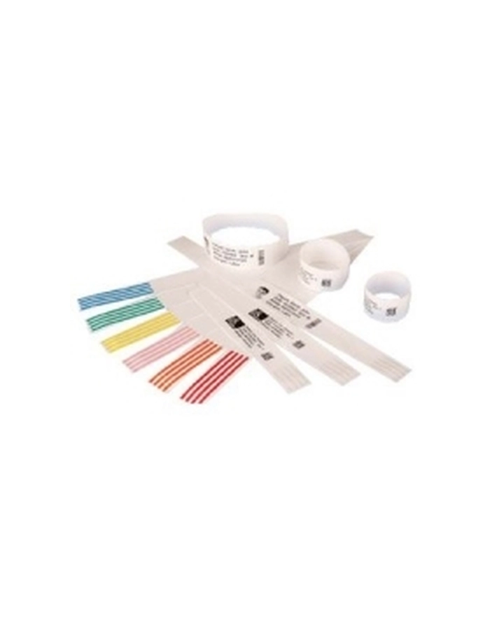 zebra Wristband, Polypropylene, 1x6in (254x1524mm); Direct Thermal, Z-Band Direct, Adhesive closure, Cartridge, 350/roll, 6/box główny