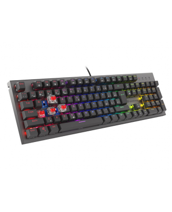 KLAWIATURA DLA GRACZY GENESIS THOR 303 CZ/SK PODŚWIETLENIE RGB MECHANICZNA RED CZARNA SWITCH HOT SWA