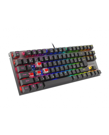 KLAWIATURA DLA GRACZY GENESIS THOR 303 TKL CZ/SK PODŚWIETLENIE RGB MECHANICZNA RED CZARNA HOT SWAP