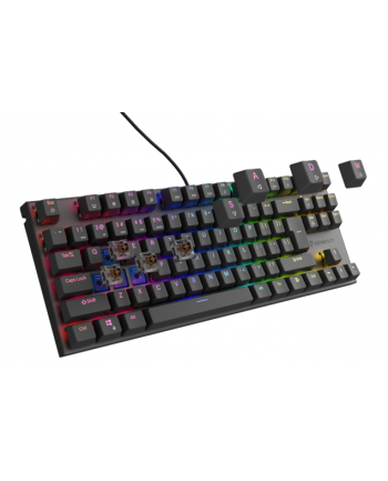 KLAWIATURA DLA GRACZY GENESIS THOR 303 TKL US PODŚWIETLENIE RGB MECHANICZNA BROWN CZARNA HOT SWAP