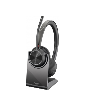 Poly Voyager 4320 UC Stereo USB-A Headset +BT700 USB-A Adapter +Charging Stand