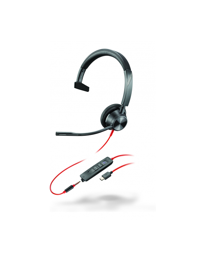 hp Poly Blackwire 3315 Monaural Microsoft Teams Certified USB-C Headset +35mm Plug +USB-C/A Adapter główny