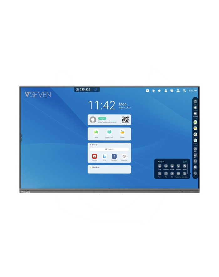 v7 75IN PRO IFP ANDROID 11 DISPLAY/4K 8GB RAM 64GB ROM WIFI WALL MT główny