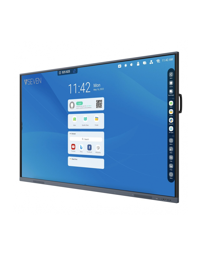 v7 86 IN 4K IFP ANDROID 11 DISPLAY/8GB RAM 64GB ROM WIFI WALL MOUNT główny