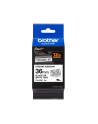 bczerwonyher TZE-S261 LAMINATED TAPE 36 MM/BLACK ON WHITE / EXTRA STRONG - nr 1
