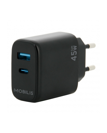 mobilis WALL CHARGER - 45W - 1 USB A +/1 USB C - GAN