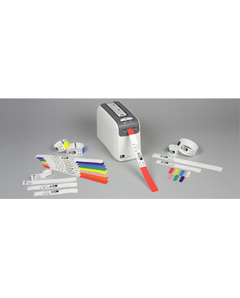 zebra Wristband, Polypropylene, 1x11in (254x2794mm); Direct thermal, Z-Band Direct, Adhesive closure, Cartridge, 200/roll, 6/box, Red