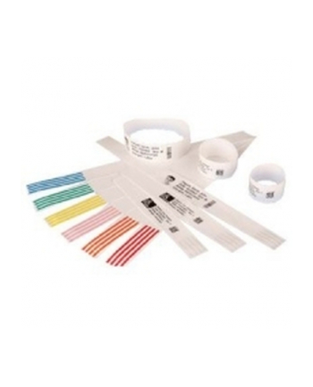 zebra Wristband, Polypropylene, 1x6in (254x1524mm); Direct Thermal, Z-Band Direct, Adhesive closure, Cartridge, 350/roll, 6/box nr 1