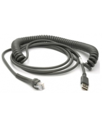 zebra CABLE - SHIELD-ED USB: SERIES A CONNECTOR, 15FT (46M), COILED