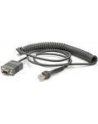 zebra CABLE - RS232: DB9 FEMALE CONNECTOR,9 FT(28M) COILED, POWER PIN 9, -30C - nr 6