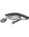 zebra CABLE - RS232: DB9 FEMALE CONNECTOR,9 FT(28M) COILED, POWER PIN 9, -30C - nr 9