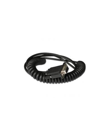 honeywell Industrial Cable: RS232 (5V signals), Kolor: CZARNY, DB9 Female, 3m (98´), coiled, 5V external power with option power on pin 9, w/o ferrite