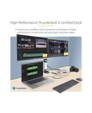 startech THUND-ERBOLT 4 DOCK 2X HDMI/DP/2X HDMI 2X DISPLAYPORT - 98W PD