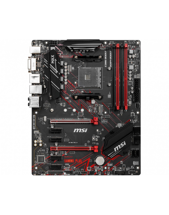 MB AMD B450 SAM4 ATX B450 GAMING PLUS MAX MSI główny