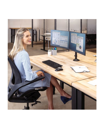 MONITOR ARM DUAL REFLEX BLACK 8502601 FELLOWES