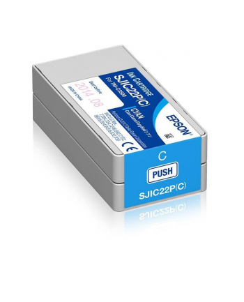 epson SJIC22P(C): Ink cartridge for ColorWorks C3500 (Cyan)