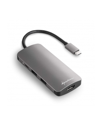 sharkoon USB 30 TYPE C MULTIPORT GREY/USB HUB