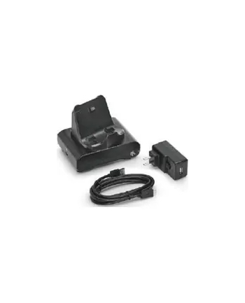 zebra 1-slot printer docking cradle; ZQ300 Series; Includes type A to Type C USB Cable and AC to USB Adapter with (wersja europejska) power plug nr 2