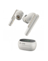 hp poly Poly Voyager Free 60+ UC White Sand Earbuds +BT700 USB-A Adapter +Touchscreen Charge Case - nr 9