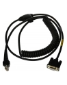 honeywell Industrial Cable: RS232 (5V signals), Kolor: CZARNY, DB9 Female, 3m (98´), coiled, 5V external power with option power on pin 9, with ferrite - nr 4