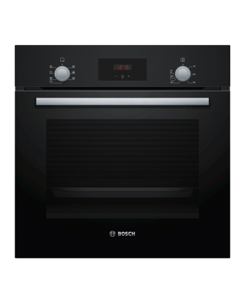 Bosch | Piekarnik | HBF133BA0 | 66 L | Elektryczny | Czystość ekologiczna | Pokrętła | Wysokość 59,5 cm | Szerokość 59,4 cm | Czarny