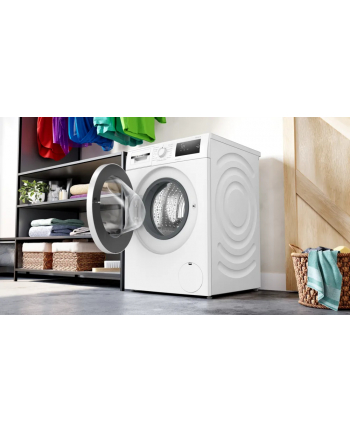 Bosch | Pralka | WAN2801LSN | Klasa efektywności energetycznej A | Załadunek od przodu | Pojemność prania 8 kg | 1400 obr/min | Głębokość: 59 cm | Szerokość 59,8 cm | Wyświetlacz | DOPROWADZIŁO | Funkcja pary | Biały
