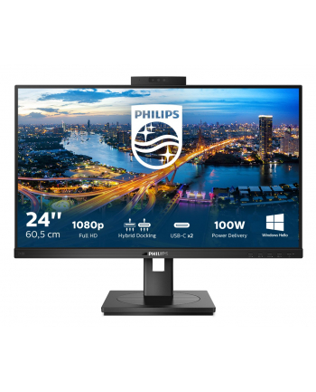 Monitor Philips 23,8''; 243B1JH/00 VGA HDMI 4xUSB 32 USB-C głośniki